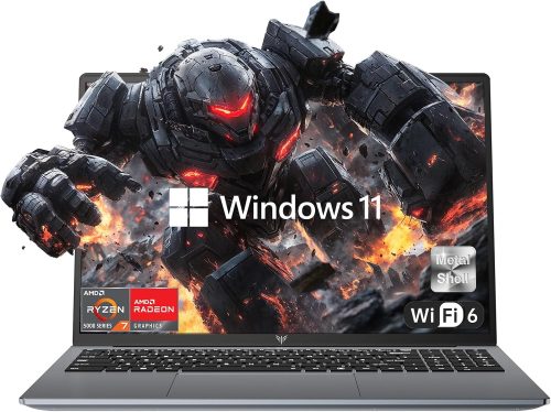 2025 Gaming Laptop, Laptop with AMD Ryzen 7 5700U (8C/16T, Up to 4.3GHz), 16GB RAM 512GB NVMe SSD Laptop Computer, Radeon RX Vega 8 Graphics, 16.1-inch FHD Display, WiFi 6, 53Wh Battery, Backlit KB